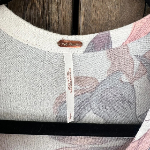 Free People Tree Swing Mini Tunic Dress Pearl Combo Size Small - Picture 3 of 8